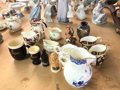 A mixed lot of ceramics including two Denny jugs, Guinness ceramics etc
