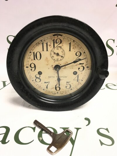 A vintage Seth Thomas ship clock.- NO RESERVE