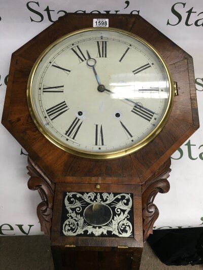 A drop dial wall clock- NO RESERVE