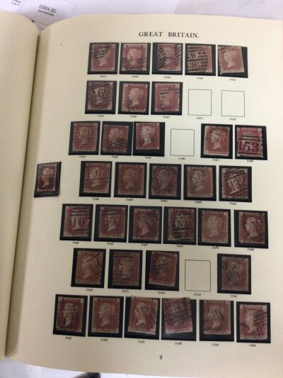 A Stanley Gibbons Windsor Album of stamps containing a good selection of Victorian Penny Reds other Victorian stamps and stamps from the Victorian period to Elizabeth II mainly used stamps