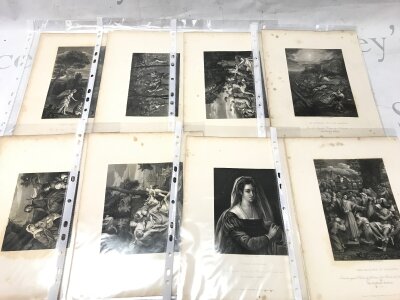 A Collection The National Gallery prints of  19th century engravings