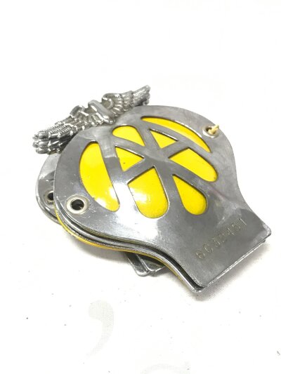 Five vintage AA badges