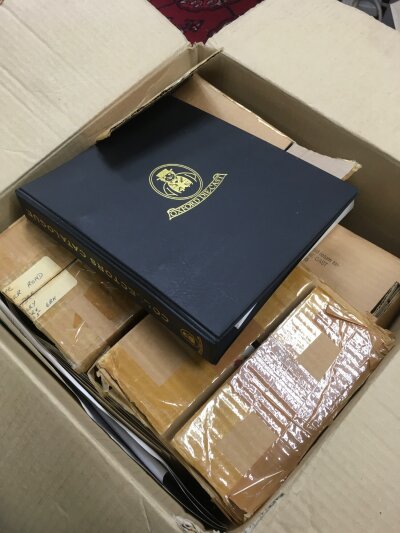 A box of unopened vintage Oxford die cast buses