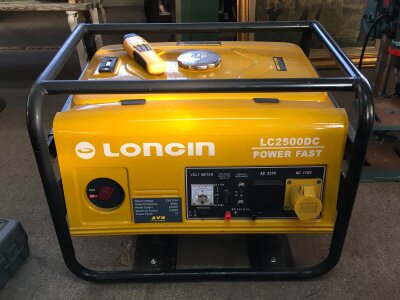 A Loncin generator LC2500DC POWER FAST