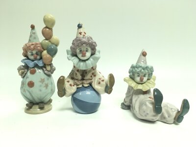 Three boxed Lladro clown figures- 5811,5812,5813