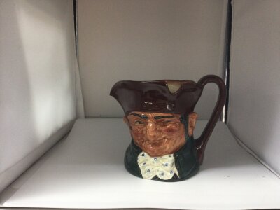 10 Character jugs including: Punch and Judy man, old Charley, North American Indian, the Viking, guardsman, merlin, lobster man, pied piper, rip van winkle, st George