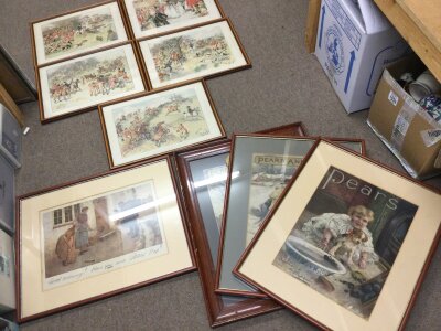 A collection of Pears Christmas annual prints (9) NO RESERVE