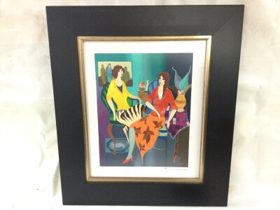 An Istak Tarkay (1935-2012) framed and signed limited edition print. Frame size 40x46Cm