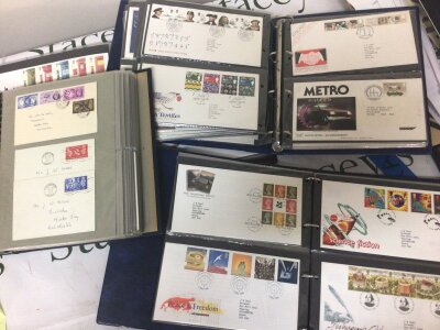 A box containing a good collection of First day stamp covers from 1949 onwards all in albums.
