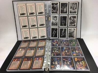 Ten albums of Star Trek collectors cards.