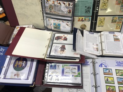 A Collection of assorted stamps and first day covers including Disney etc