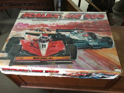 A boxed Scalextric 500 set. NO RESERVE