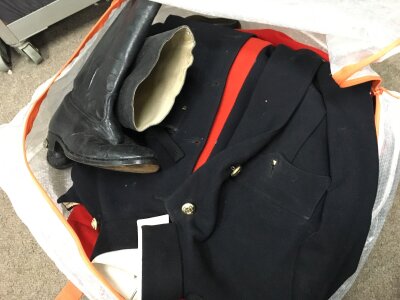 Uniforms including a Royal Engineers Mess Dress Uniform Jacket , masonic wear
