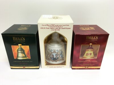 A collection of 20 Bell's whisky decanters including 8 year old examples.