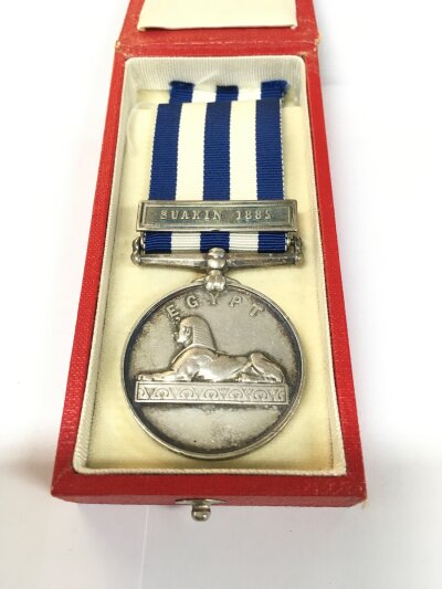 An Egypt Suakin 1885 Campaign Medal Awarded To 5445 Pte H.W. Tyler