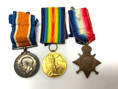 WW1 Medal group awarded to SGT L.V.JONES R.R 58802 NO RESERVE