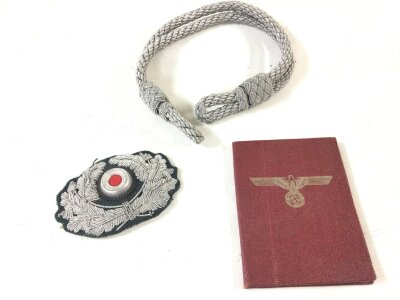 German Luftwaffe badge small book and rope (3) NO RESERVE