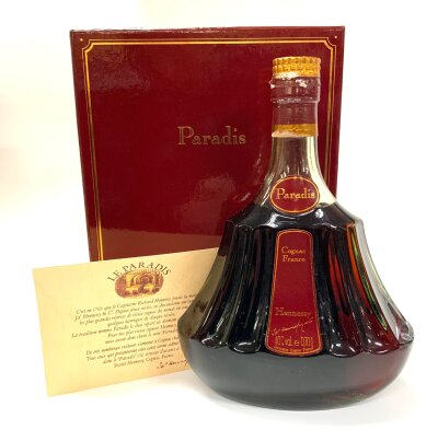 A boxed vintage Paradis Hennessy cognac.