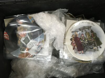 A large collection of assorted collectors plates. NO RESERVE