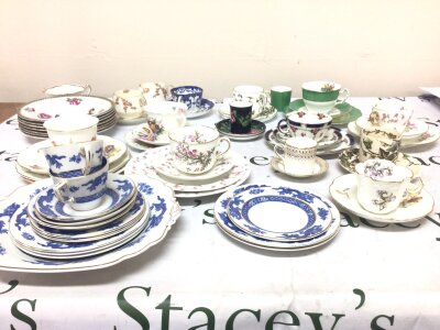 A collection of George Jones early 20th century trio cups and saucers and other George Jones ceramics. NO RESERVE