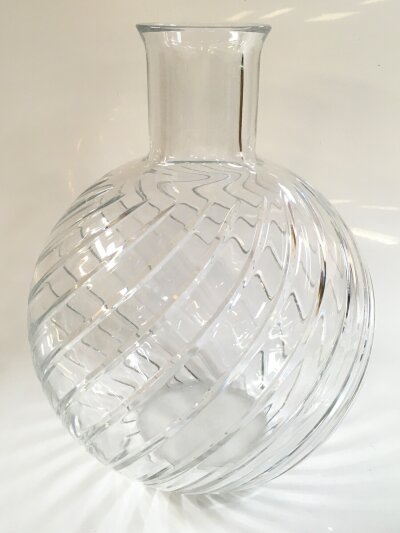 A Baccarat crystal vase