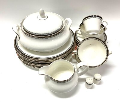 A comprehensive Royal Doulton Sarabande pattern dinner and tea service, approx 8 settings. (Including some 2nd quality items). 2 boxes.