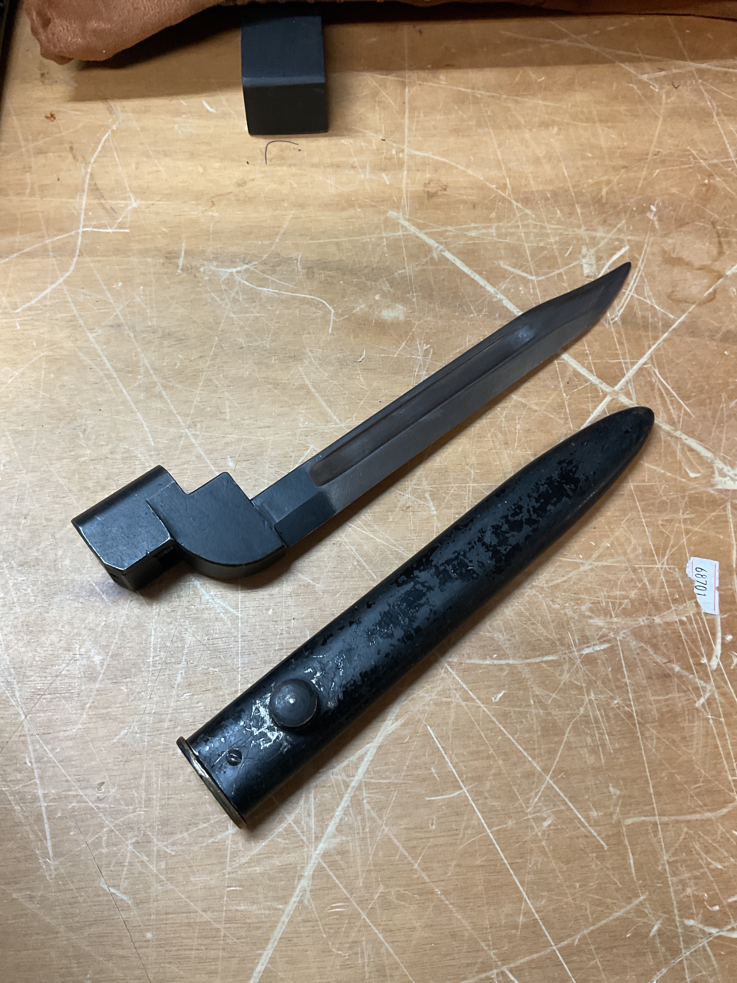 My 4 Enfield rifle No9 Mk I Bayonet and sheath.