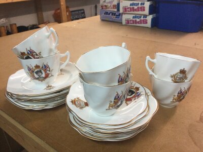 An Elizabeth II tea set, Rosina.