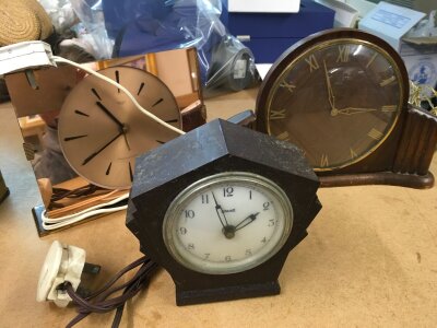 Three 1930s electric clocks