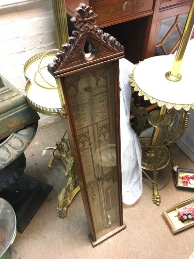 Admiral Fitzroy’s barometer. 108cm tall