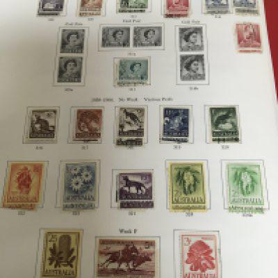 Four Stamp albums containing British stamps including some high value mainly Elizabeth II an Album of Australian Stamps from Edward VII to Elizabeth II and one Coronation Album (4)- NO RESERVE