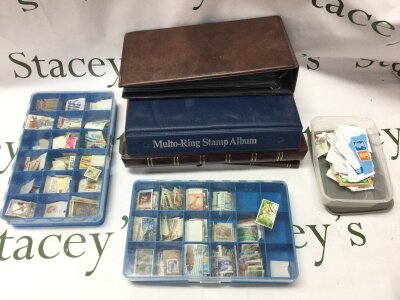 Mixed lot British world and commonwealth stamps in albums etc- NO RESERVE