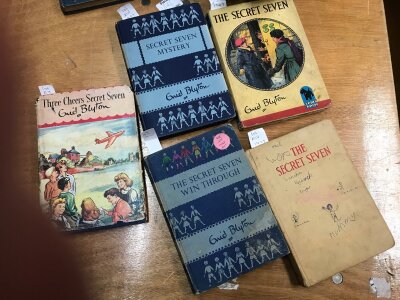 Enid Blyton series collection of The Secret Seven books including First Editions- Secret Seven Mystery and Win Through with others