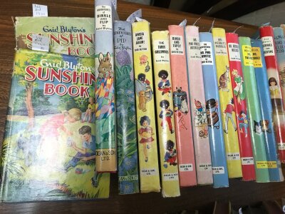 Enid Blyton book collection to include various Dean & Son Ltd titles, six First Editions, some with Dust covers. Titles include The Wishing Chair, Don't Be Silly Mr Twiddle, Hrrah fr The Circus and others