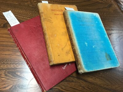 Three Books including First Edition 1943 The Secrets of Cliff Castle by Mary Pollock, a 1952 book published under the name of Enid Blyton and one othe Mary Pollock story