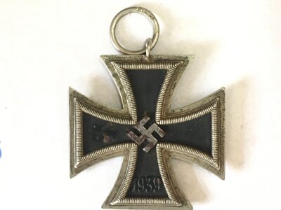A WW2 Third Reich German iron cross second order class