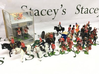 Britains figures including Scot’s guards etc