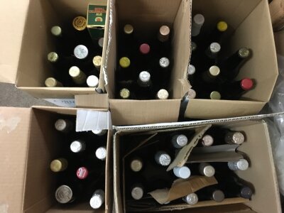 An interesting collection of 49 vintage Commemorative beers (5 boxes) (list includes bottles that are not entirely in this lot but can be found in the next lot )