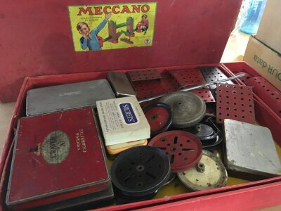 A vintage Meccano no7 kit
