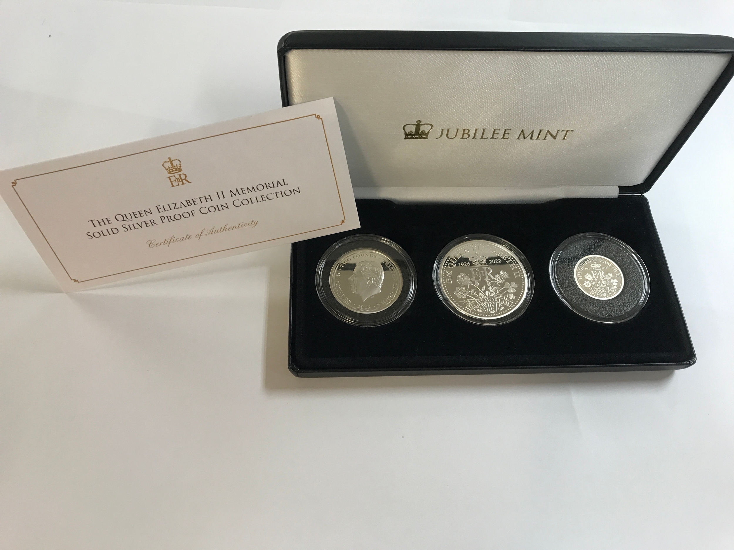 Queen Elizabeth silver coin set