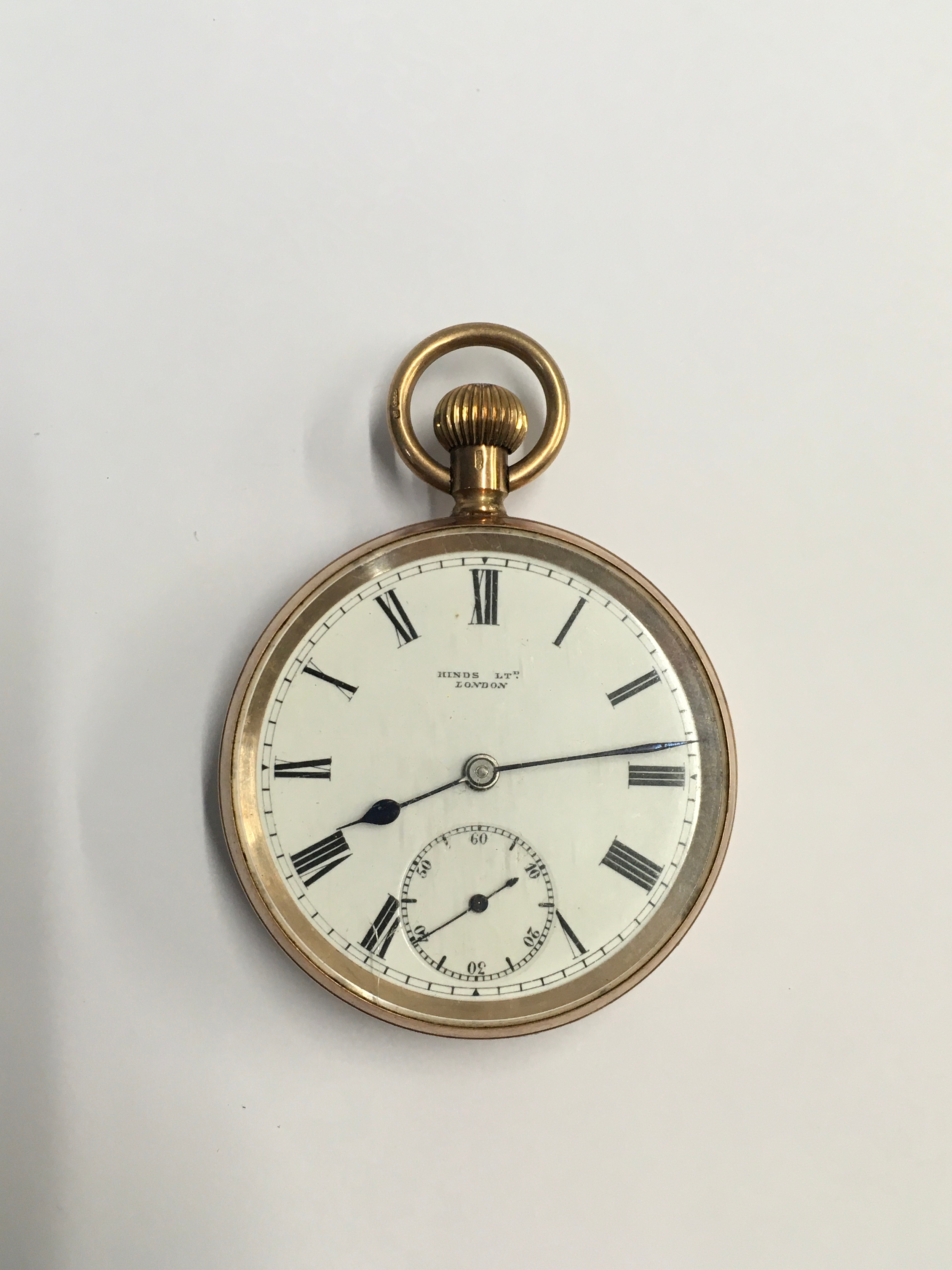 A gold plated pocket watch 