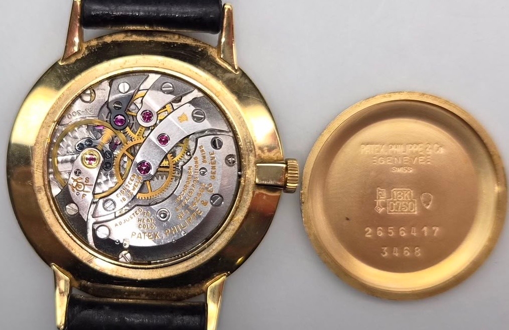 Patek Philippe Calatrava wristwatch features a classic 18ct yellow gold case and a silver elegant dial. Comes with extract from Archives papers. Numbers match. Winds and runs. 