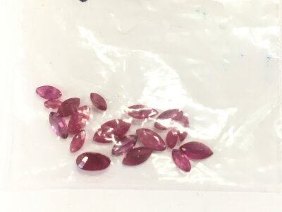 A parcel of marquise cut Robbie’s. 2.37ct total.