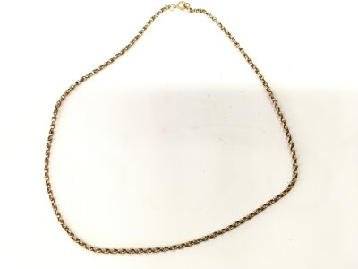 A 9ct gold necklace. 5.20g