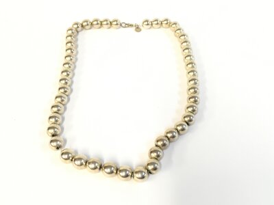 A hallmarked silver Tiffany and Co necklace.