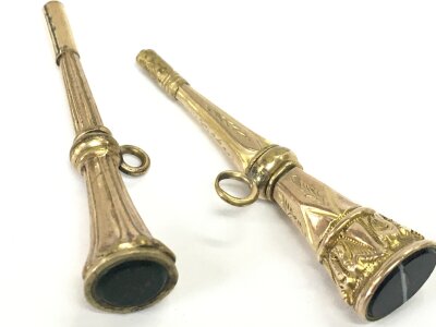 Two antique watch keys