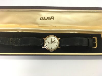 A Lanco De Luxe watch.