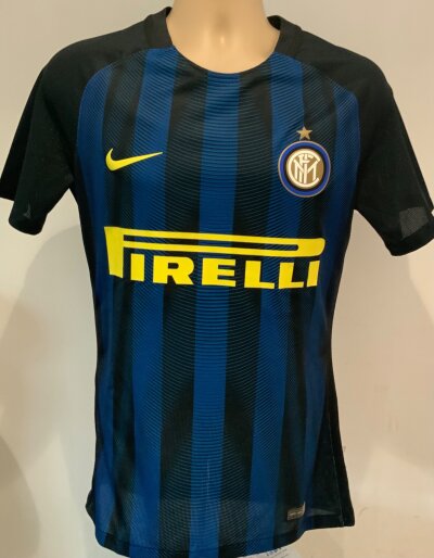 Inter Milan 2016 - 2017 Match Issued Football Shirt: Blue/black number 6 worn or issued for match in Oslo for pre season friendly v Tottenham.