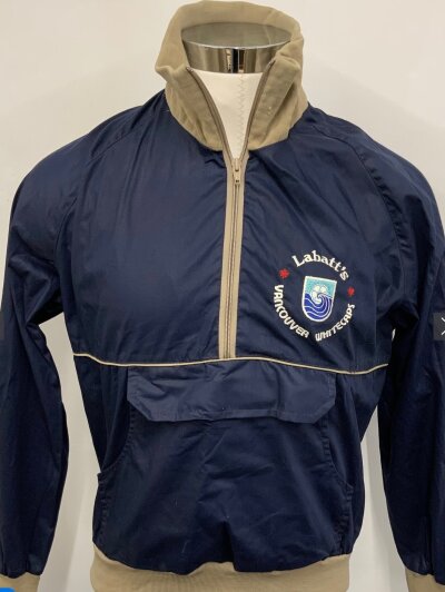 1982 Vancouver Whitecaps Player Issue Tracksuit Top: Awarded by Labbatts for Player of the Match to John Wile. Size Large.