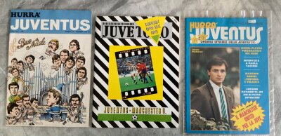 Juventus v Manchester United Hurra Issue Football Programmes: Harder to obtain versions for 76/77 plus 83/84 and black and white local version also for the 83/84 semi final. Excellent. (3)